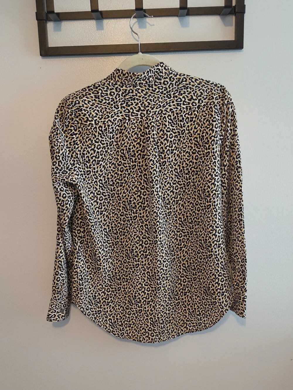 J. Crew Silk Leopard Blouse Size 4